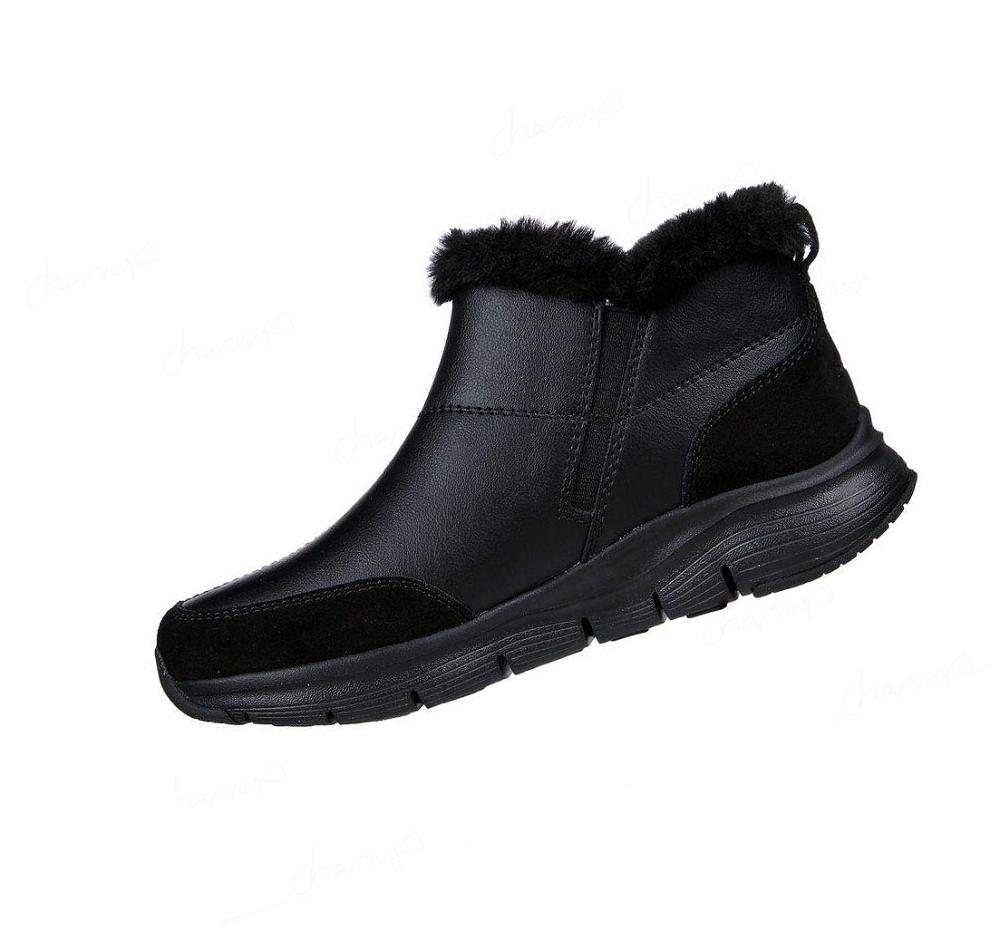 Botas Skechers Arch Fit - Casuales Hour Mujer Negras | I2665_AR