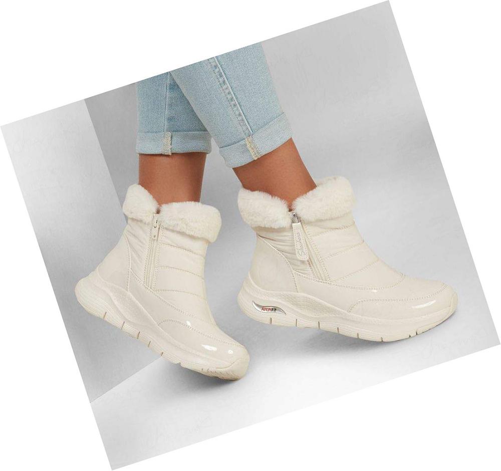 Botas Skechers Arch Fit - Cool Puff Mujer Blancas | I252W_AR