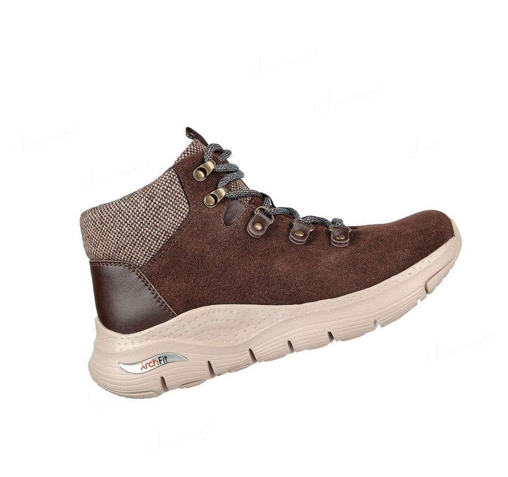 Botas Skechers Arch Fit - Extraordinary Mujer Chocolate | I152L_AR