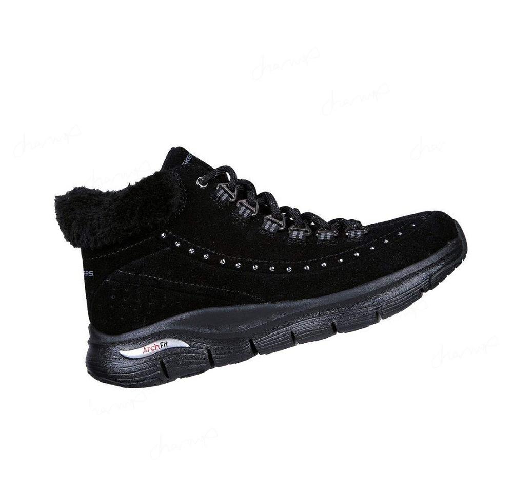 Botas Skechers Arch Fit - Goodnight Mujer Negras | I1A1D_AR