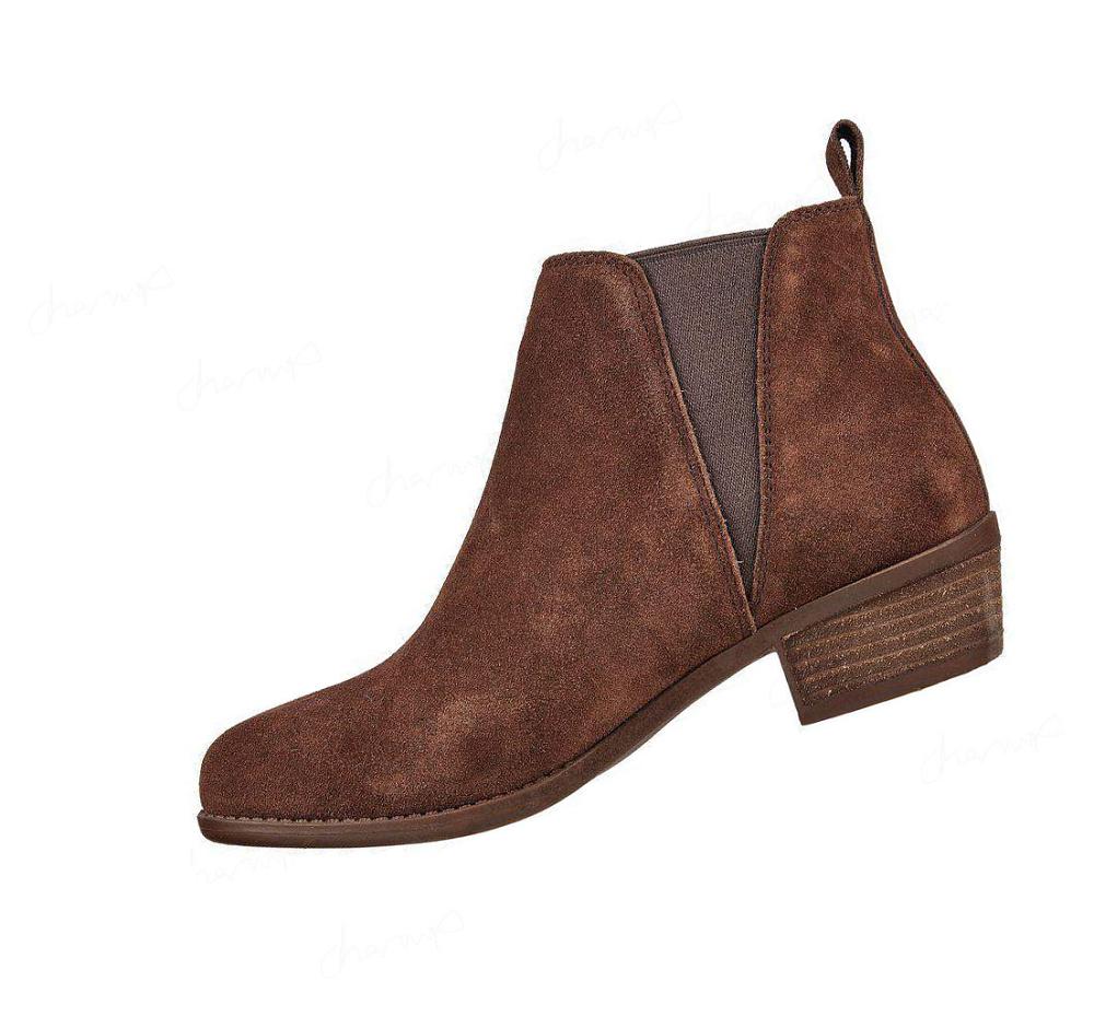 Botas Skechers Arch Fit Lasso - My Carretera Mujer Chocolate | TA630_AR