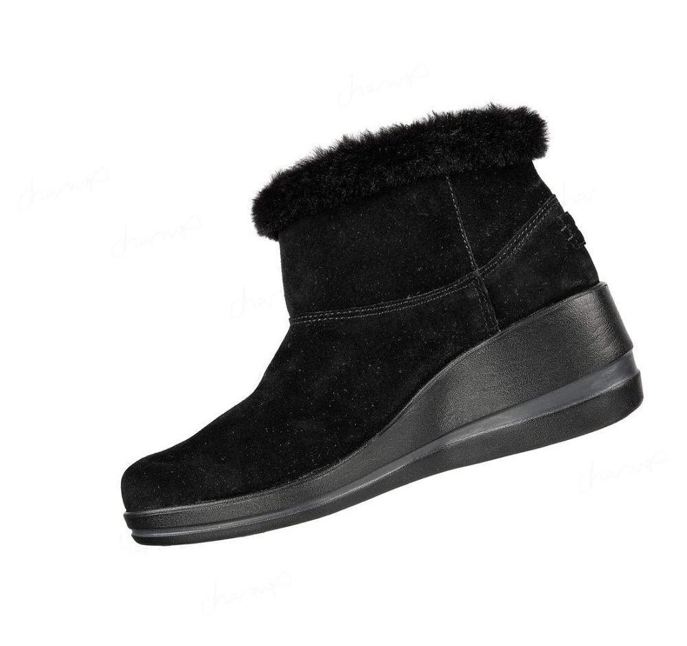 Botas Skechers Arch Fit Rise - Elegante Mujer Negras | I02T8_AR