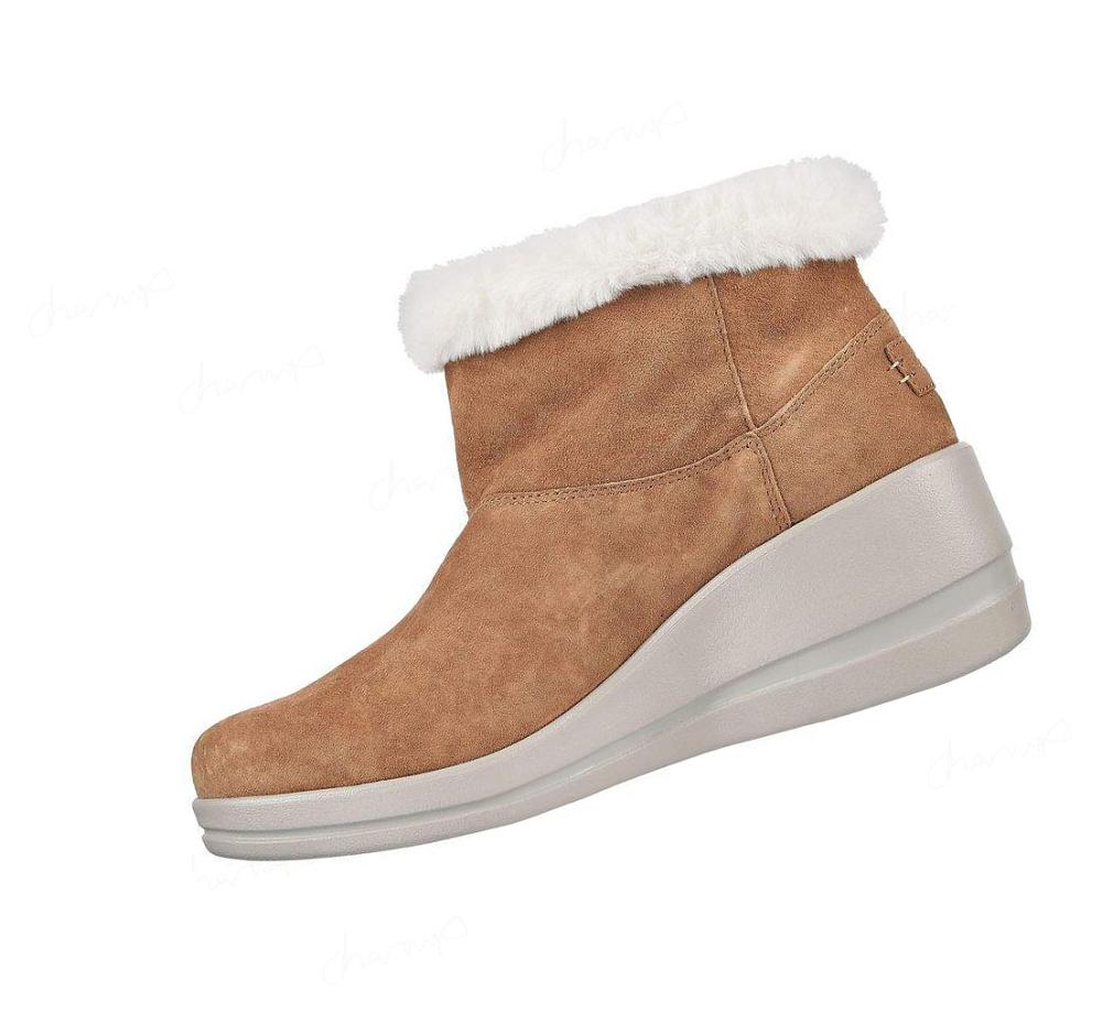 Botas Skechers Arch Fit Rise - Elegante Mujer Marrones | I0520_AR