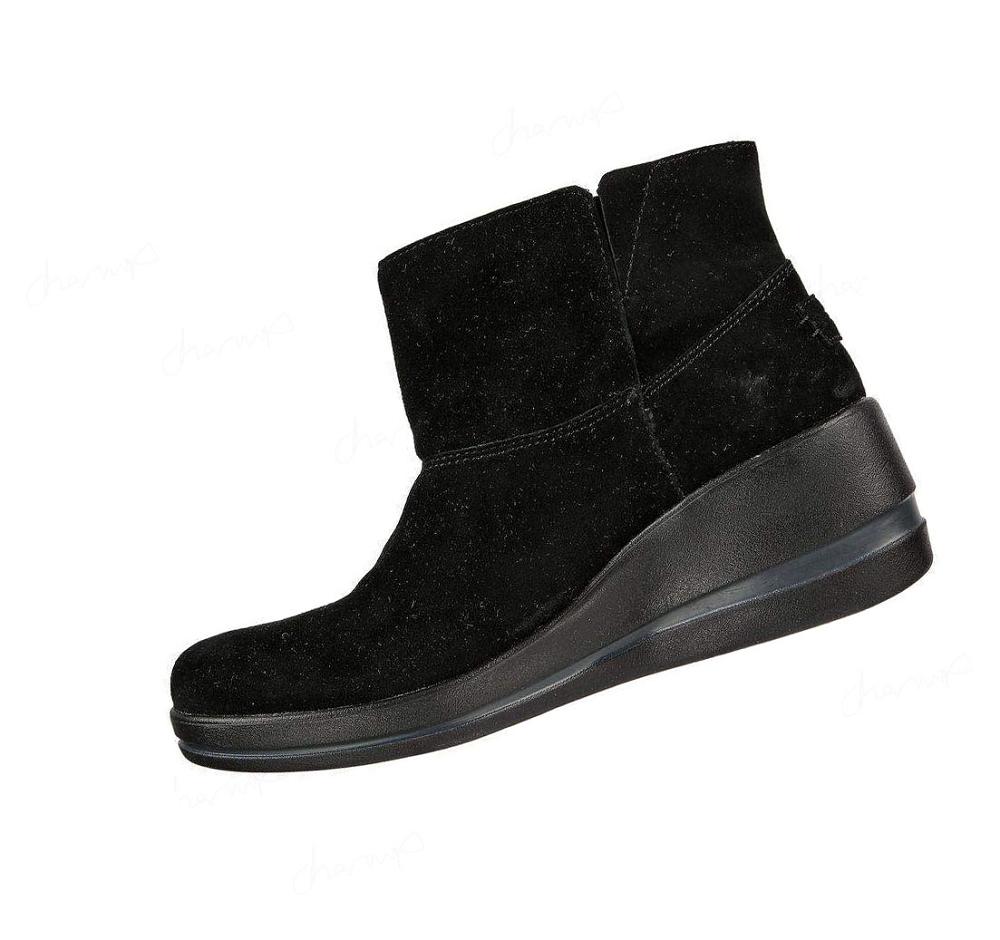 Botas Skechers Arch Fit Rise - Posh Mujer Negras | A052A_AR