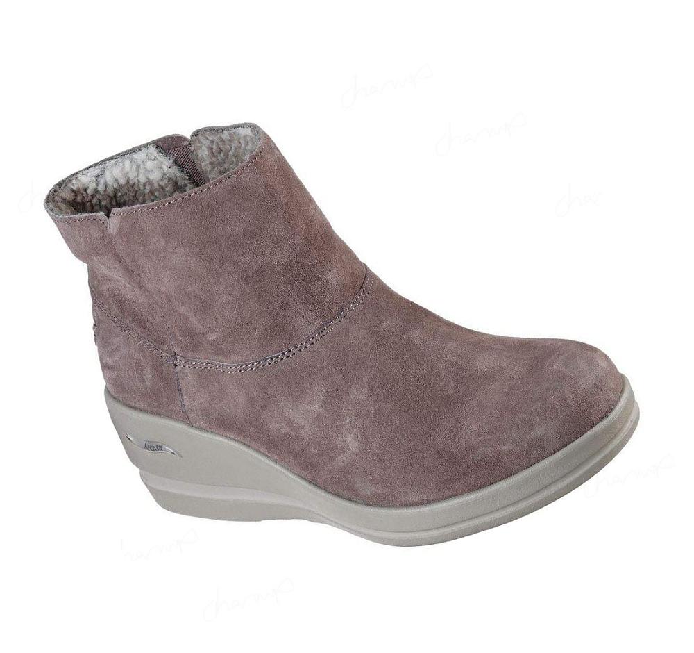 Botas Skechers Arch Fit Rise - Posh Mujer Marrones | A0660_AR