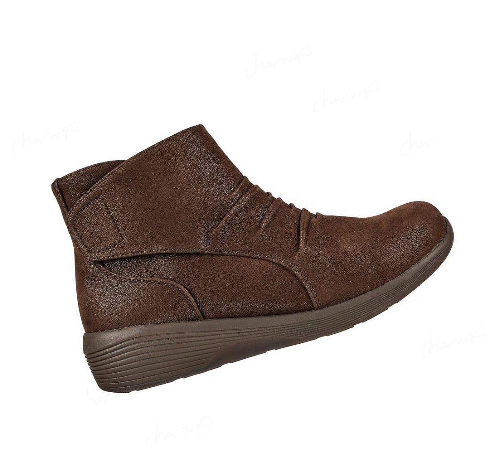 Botas Skechers Arya - Fresh Trick Mujer Chocolate | A32T8_AR