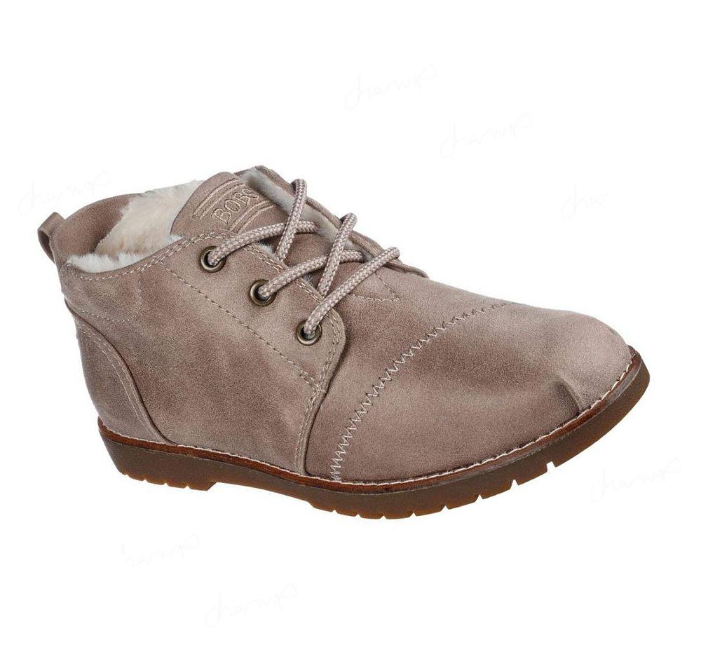 Botas Skechers BOBS Chill Lugs - Snuggle Life Mujer Marrones | T6885_AR