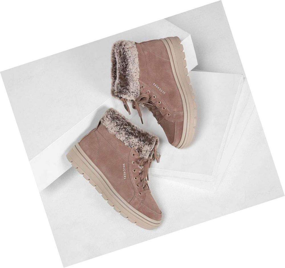 Botas Skechers Calle Cleats - Everyday Chillz Mujer Marrones | T2133_AR