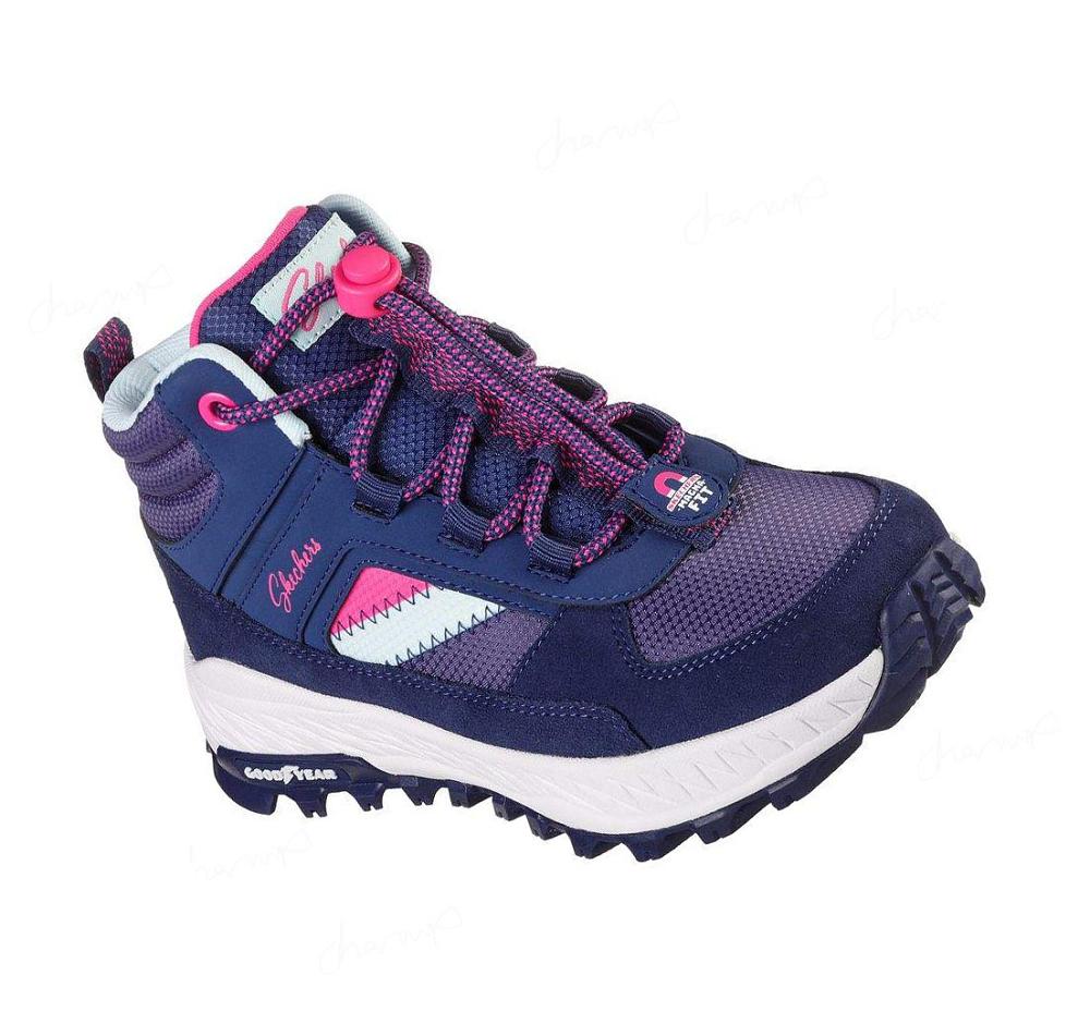 Botas Skechers Fuse Tread - Let\'s Explore Niña Azul Marino | 3120A_AR