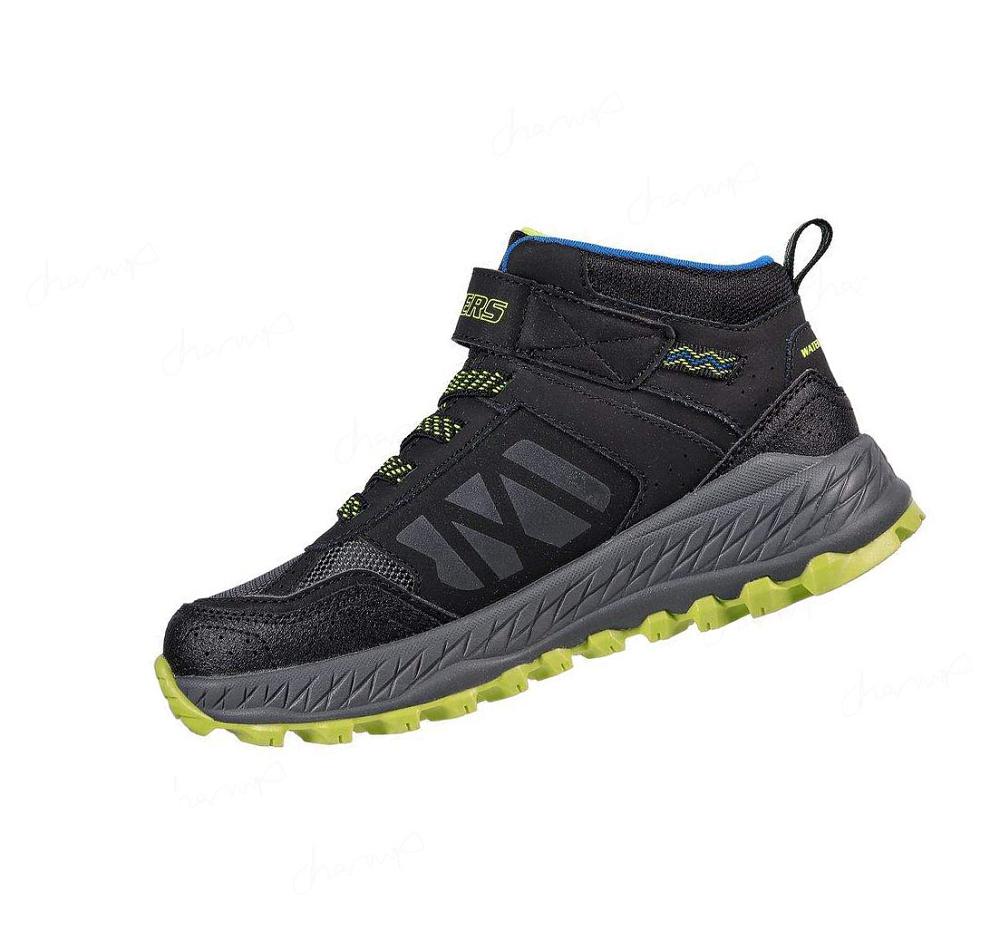 Botas Skechers Fuse Tread - Trekor Niño Negras Verde | TA55E_AR