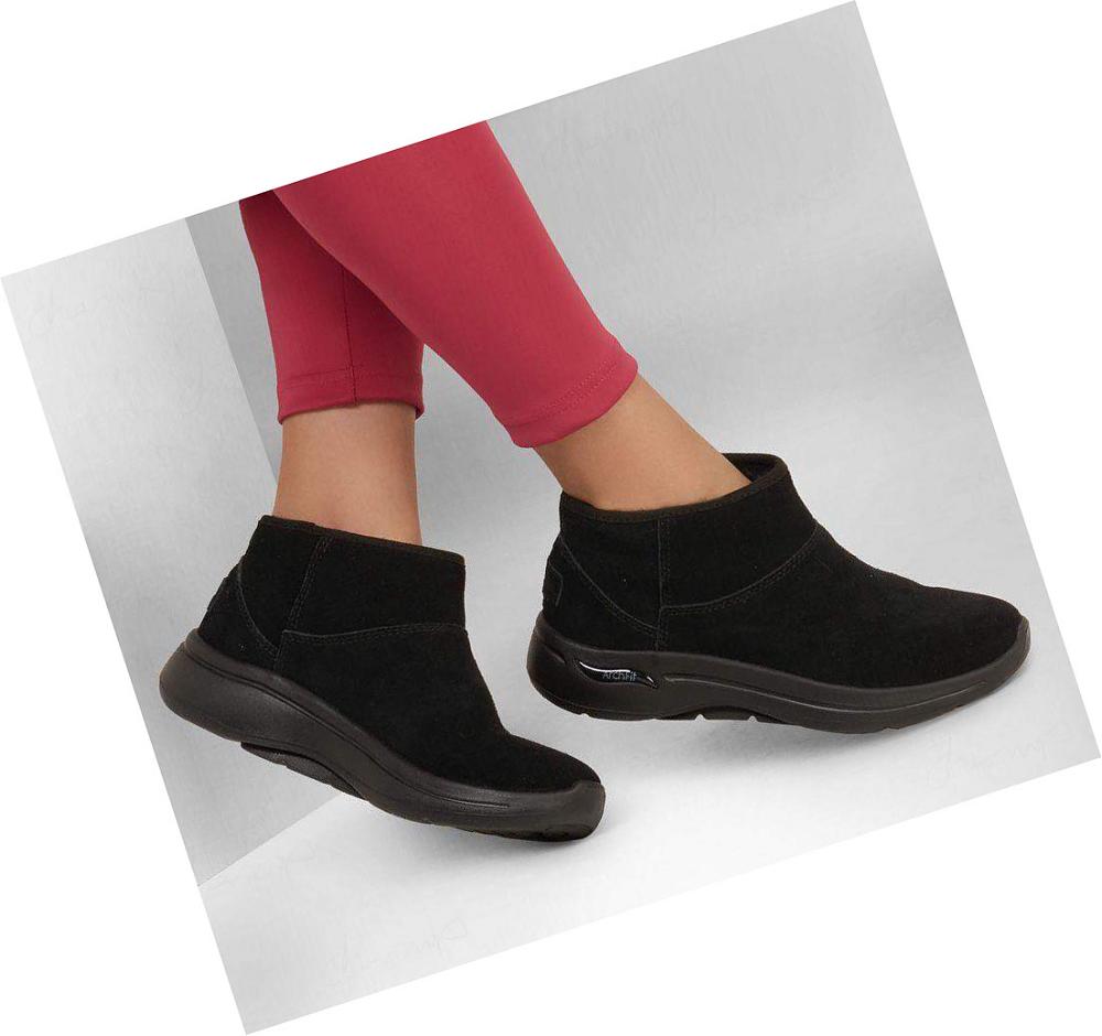 Botas Skechers GO WALK Arch Fit - Cute N Cozy Mujer Negras | I202L_AR