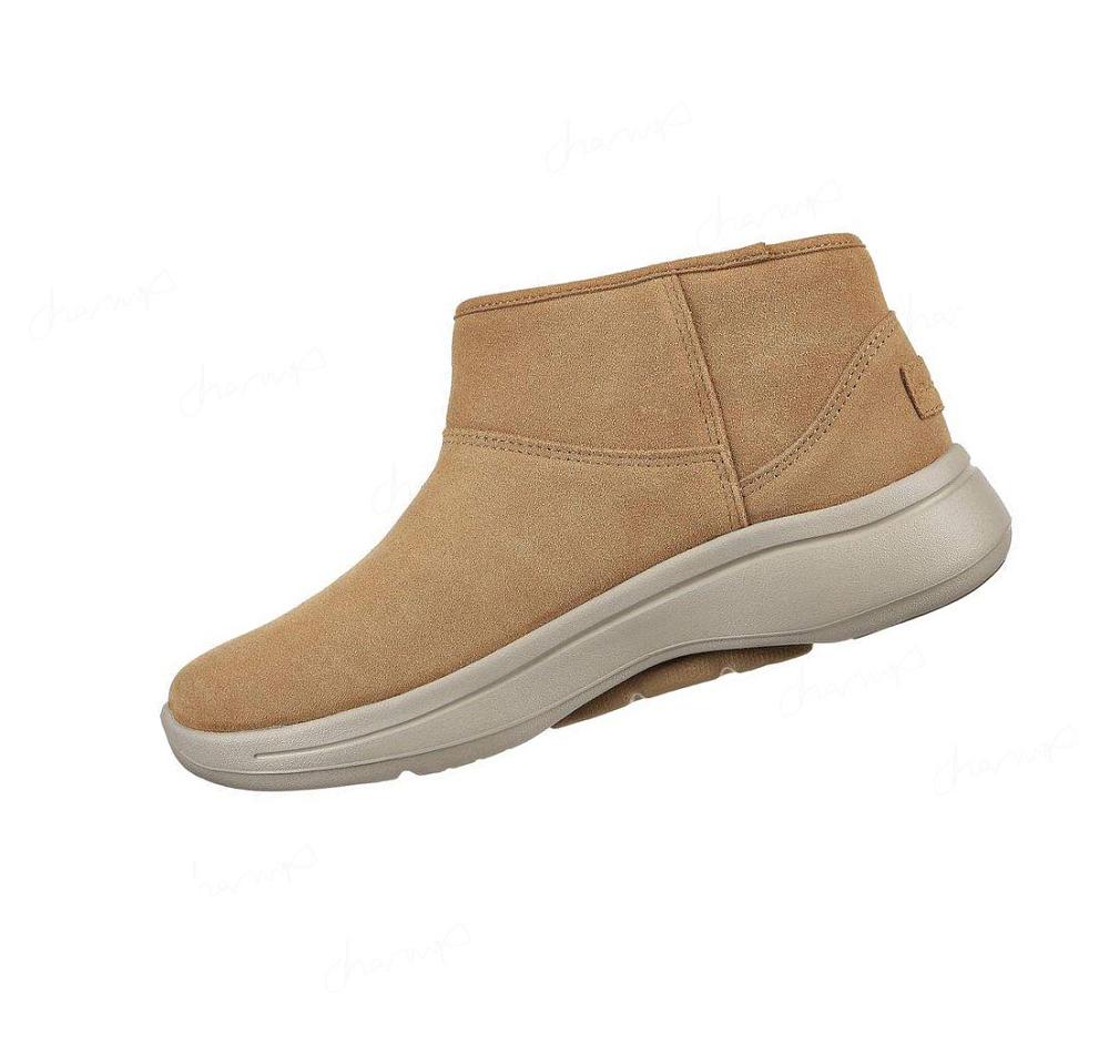 Botas Skechers GO WALK Arch Fit - Cute N Cozy Mujer Marrones | I22T0_AR