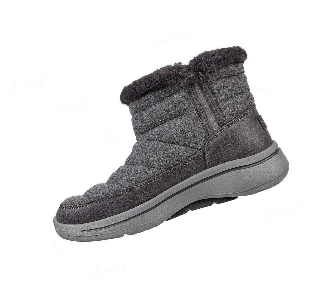 Botas Skechers GO WALK Arch Fit - Invierno Mujer Gris | I302K_AR