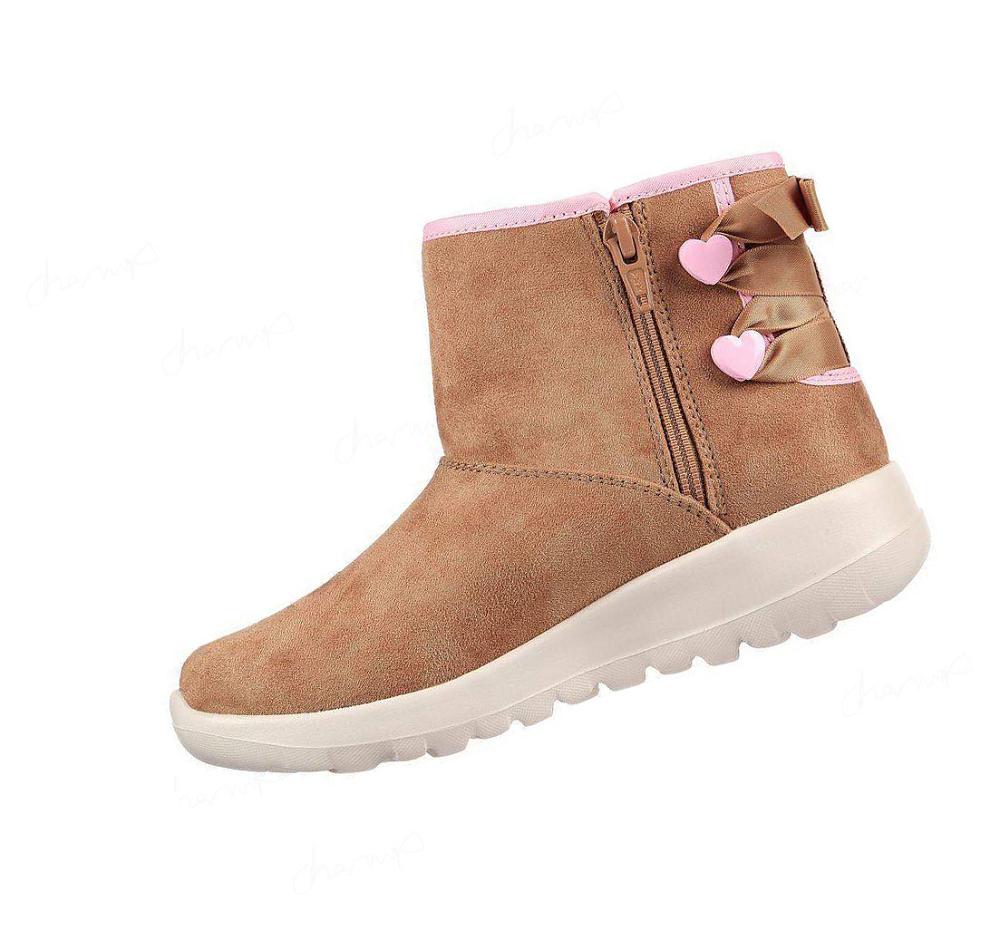 Botas Skechers GO WALK Joy - Lovely Encaje Niña Marrones | 31T0A_AR