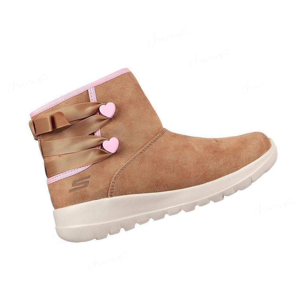 Botas Skechers GO WALK Joy - Lovely Encaje Niña Marrones | 31T0A_AR