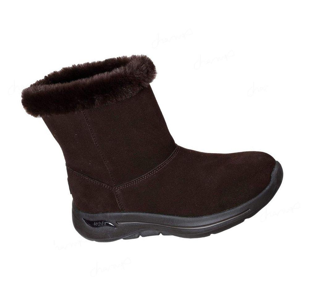 Botas Skechers GOwalk Arch Fit - Embrace Mujer Chocolate | I291D_AR