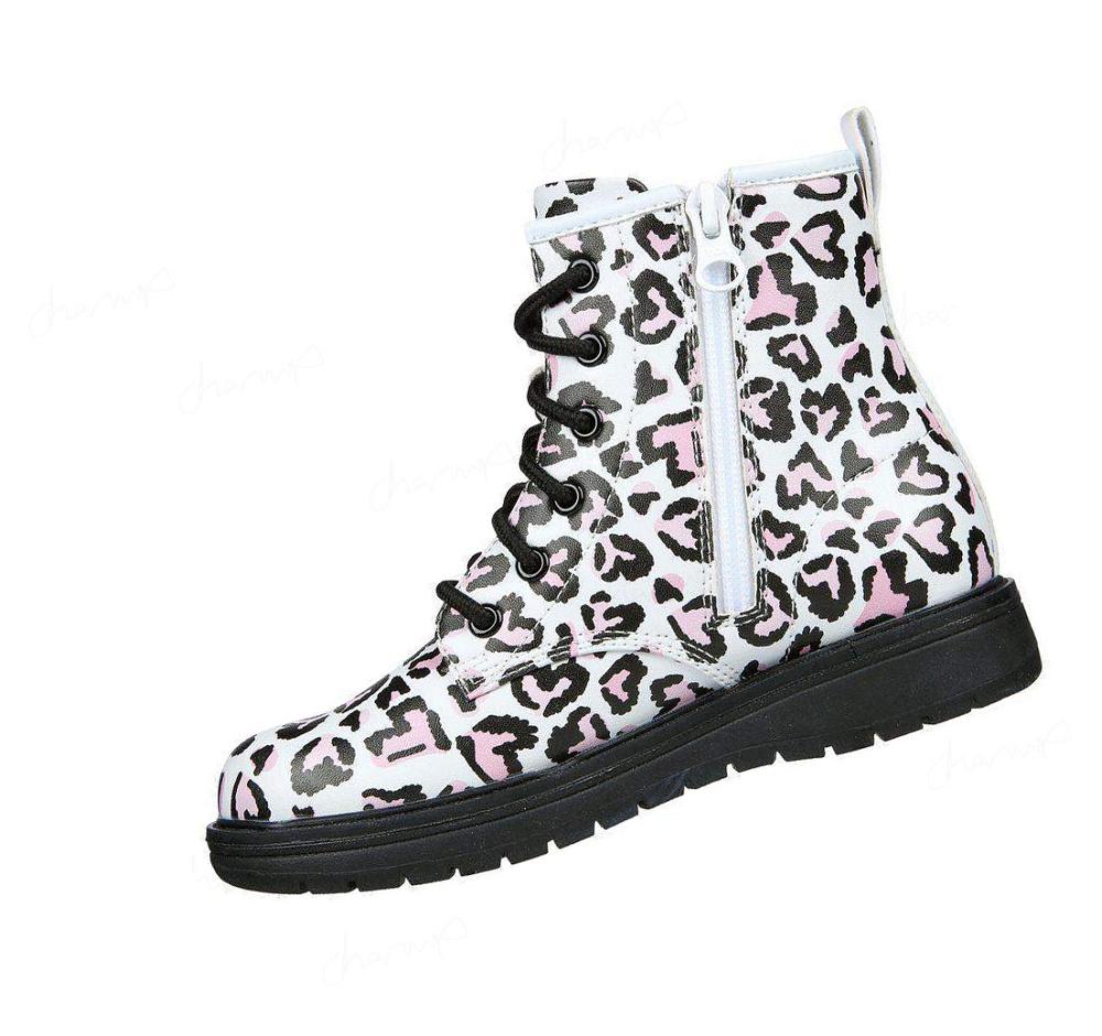 Botas Skechers Gravlen - Totally Wild Niña Blancas Rosas | 3195D_AR