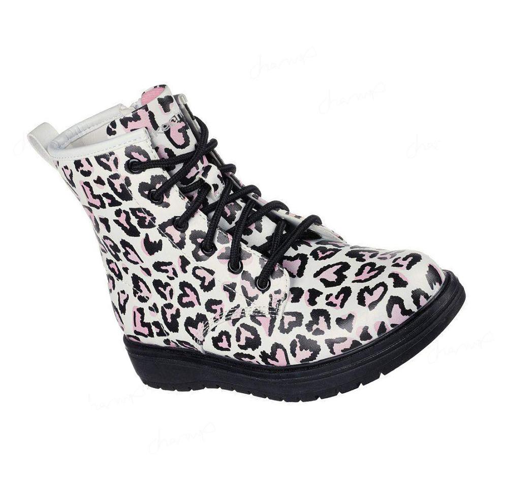 Botas Skechers Gravlen - Totally Wild Niña Blancas Rosas | 3195D_AR