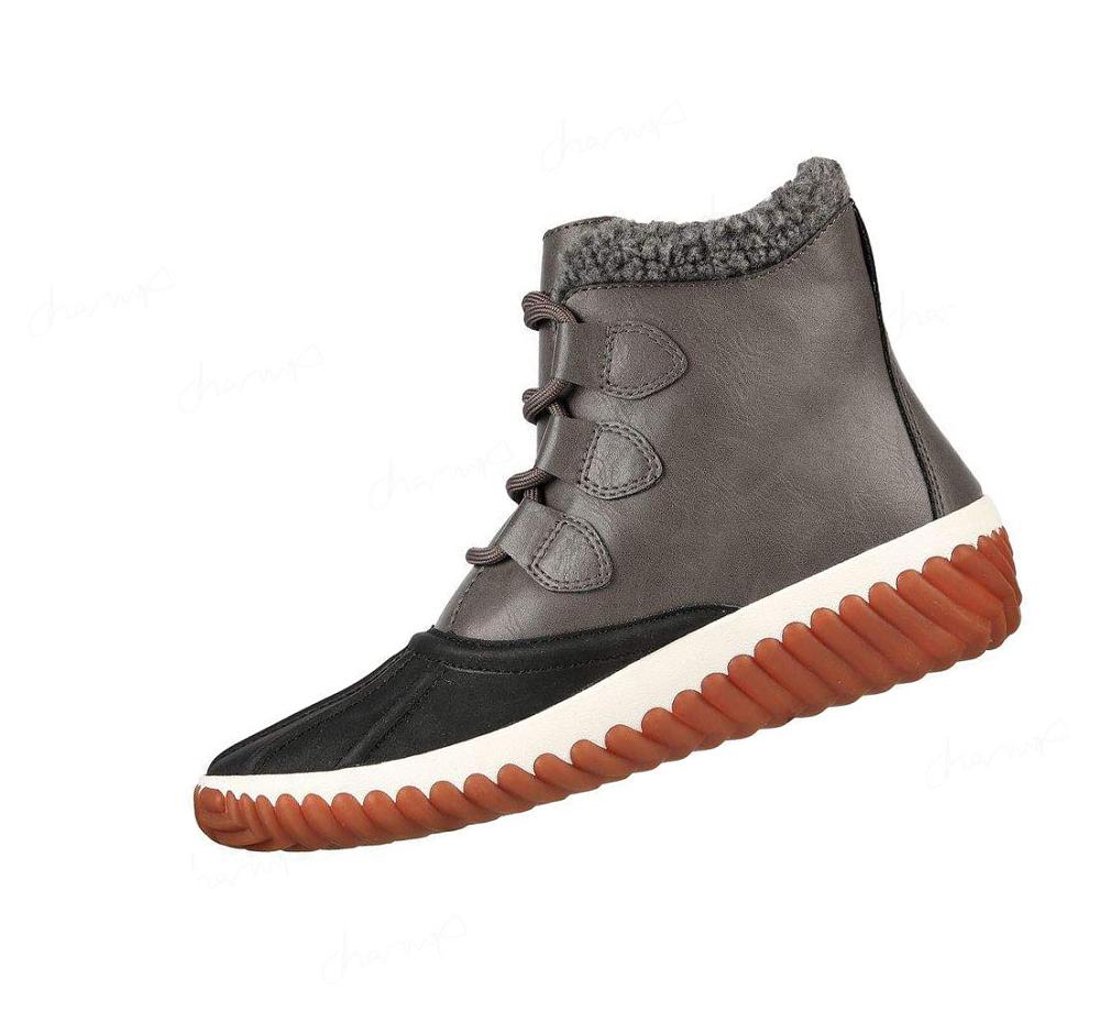 Botas Skechers Jagged Pond Mujer Negras Gris | T8380_AR