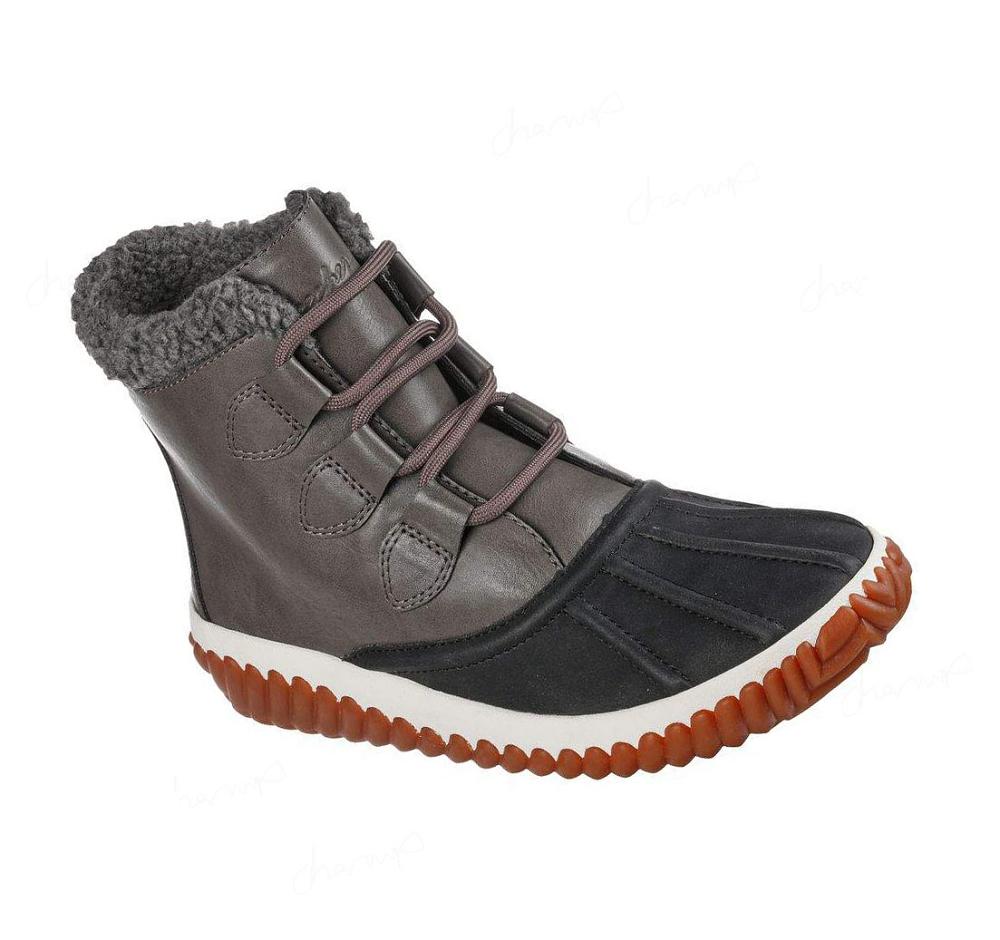 Botas Skechers Jagged Pond Mujer Negras Gris | T8380_AR