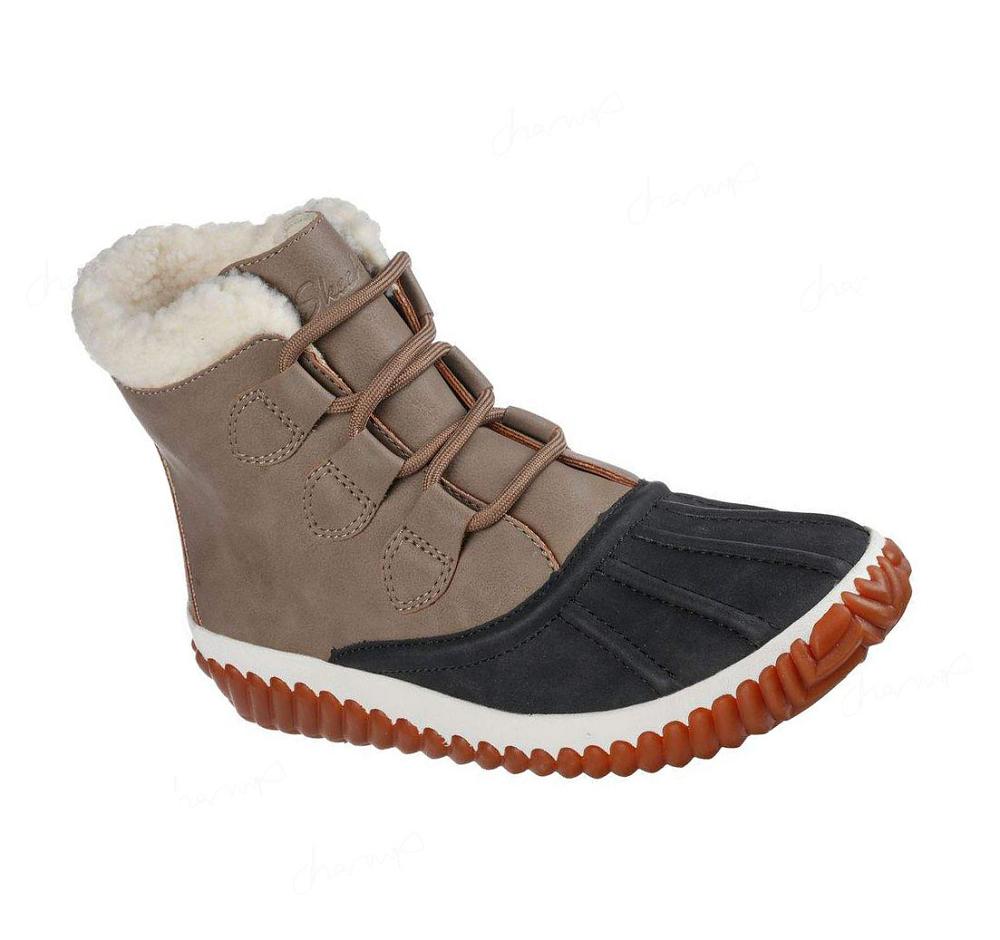 Botas Skechers Jagged Pond Mujer Negras Marrones | T8633_AR