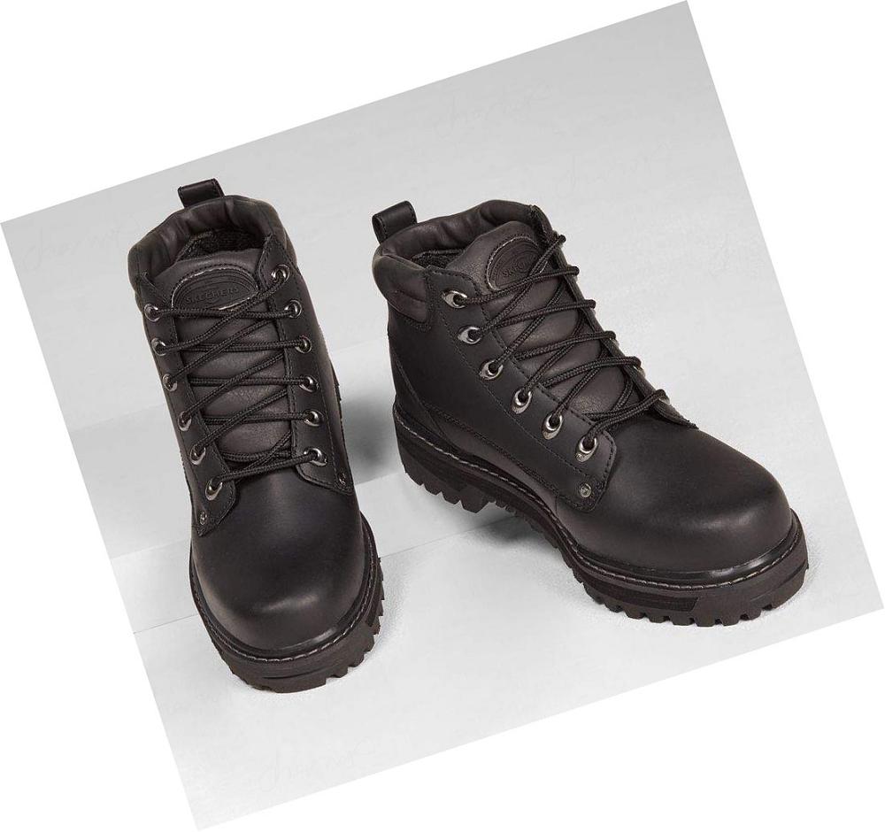 Botas Skechers Mariners - Pilot Hombre Negras | A90TG_AR