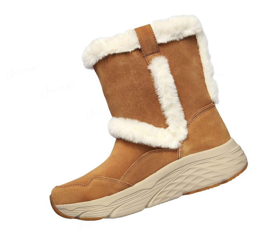 Botas Skechers Max Cushioning - Bear Hug Mujer Marrones | I366L_AR