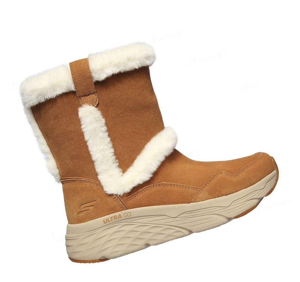 Botas Skechers Max Cushioning - Bear Hug Mujer Marrones | I366L_AR