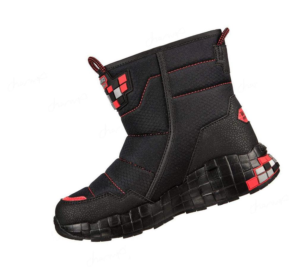 Botas Skechers Mega-Craft - Cuboforce Niño Negras Rojas | TA285_AR