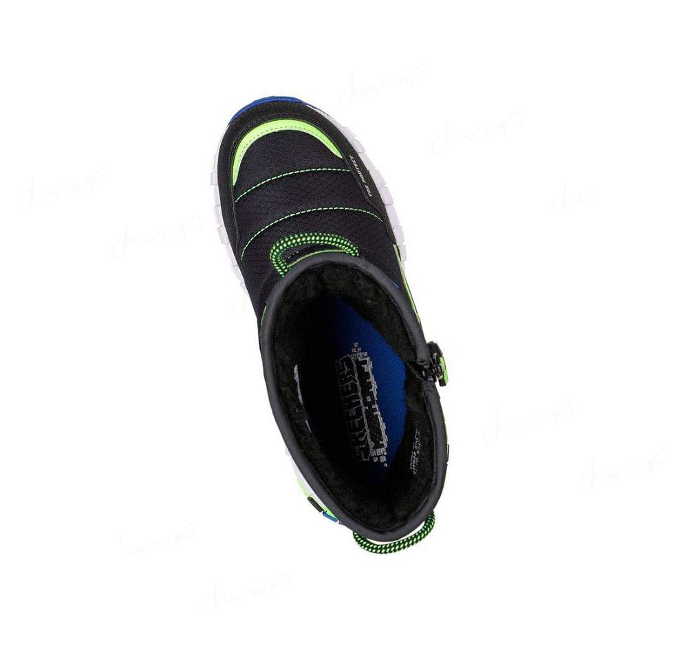 Botas Skechers Mega-Craft - Cuboforce Niño Negras Verde | TA30R_AR