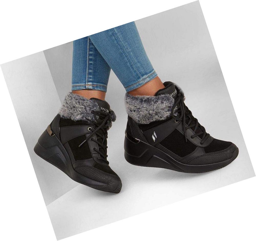 Botas Skechers Million - Wild Intuition Mujer Negras | T288L_AR