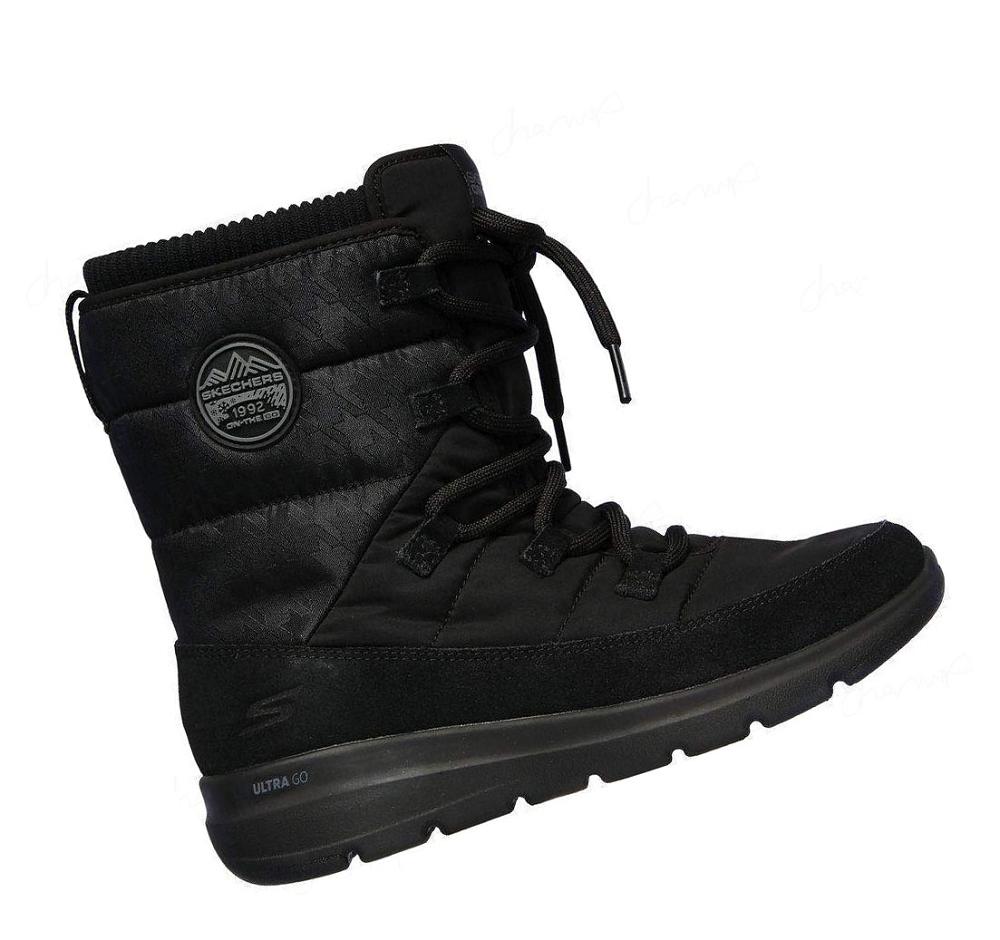 Botas Skechers On the GO Glacial Ultra - Continental Mujer Negras | 8038W_AR