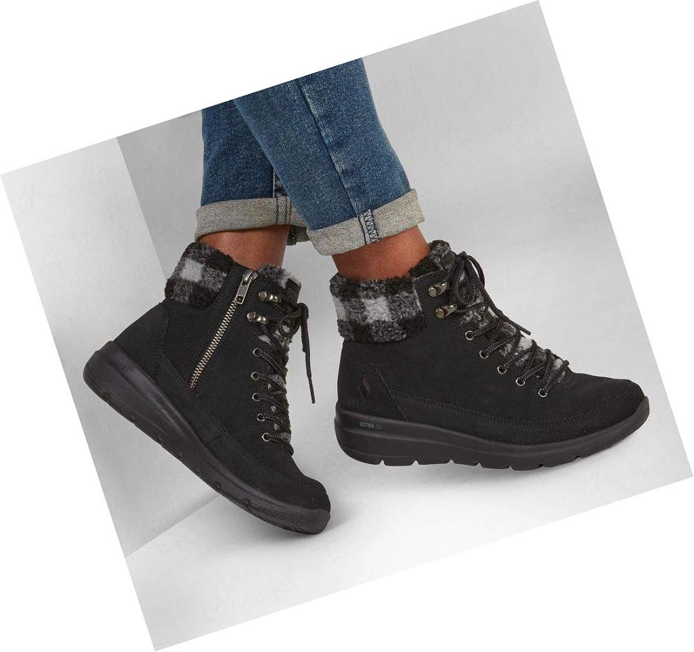 Botas Skechers On-the-GO Glacial Ultra - Timber Mujer Negras Gris | IT020_AR