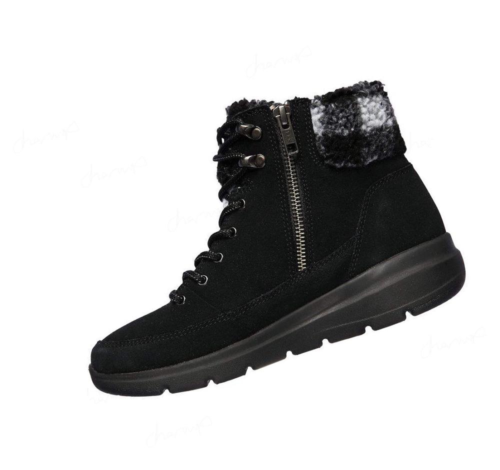 Botas Skechers On-the-GO Glacial Ultra - Timber Mujer Negras Gris | IT020_AR