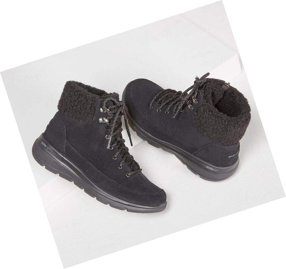 Botas Skechers On-the-GO Glacial Ultra - Woodlands Mujer Negras | IT2T3_AR