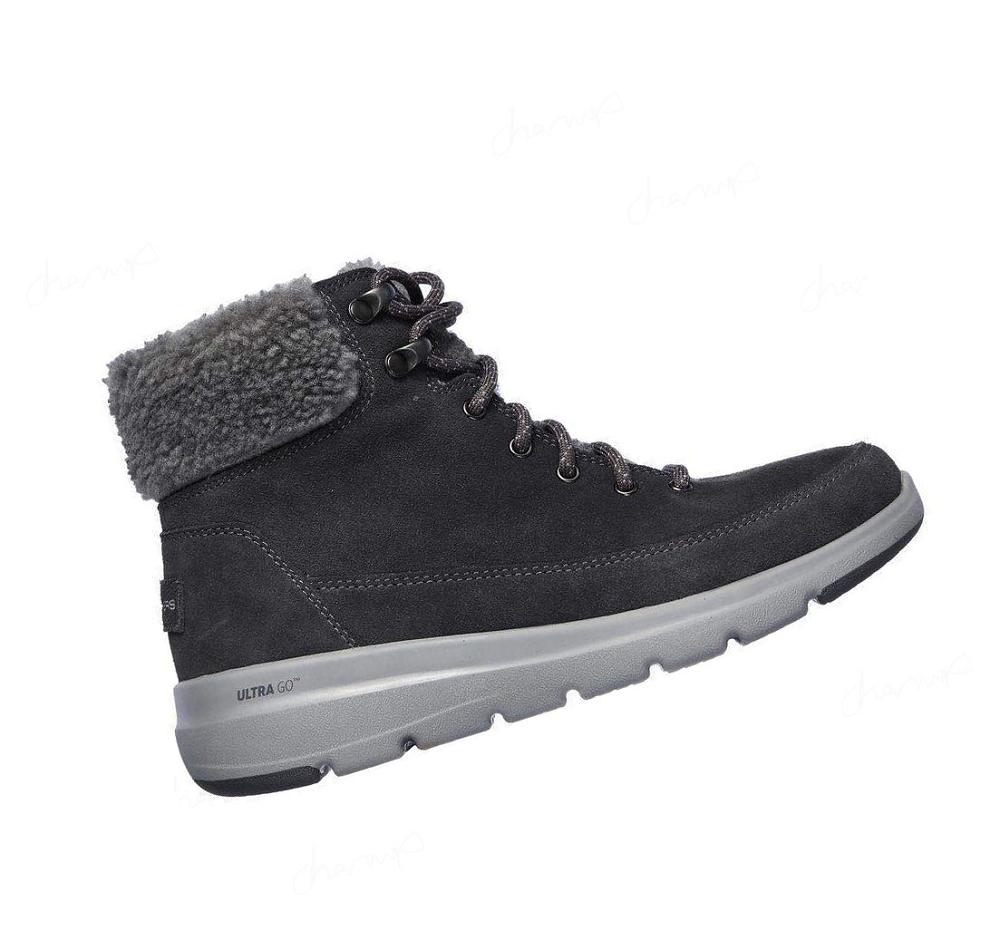 Botas Skechers On-the-GO Glacial Ultra - Woodlands Mujer Gris | IT52S_AR