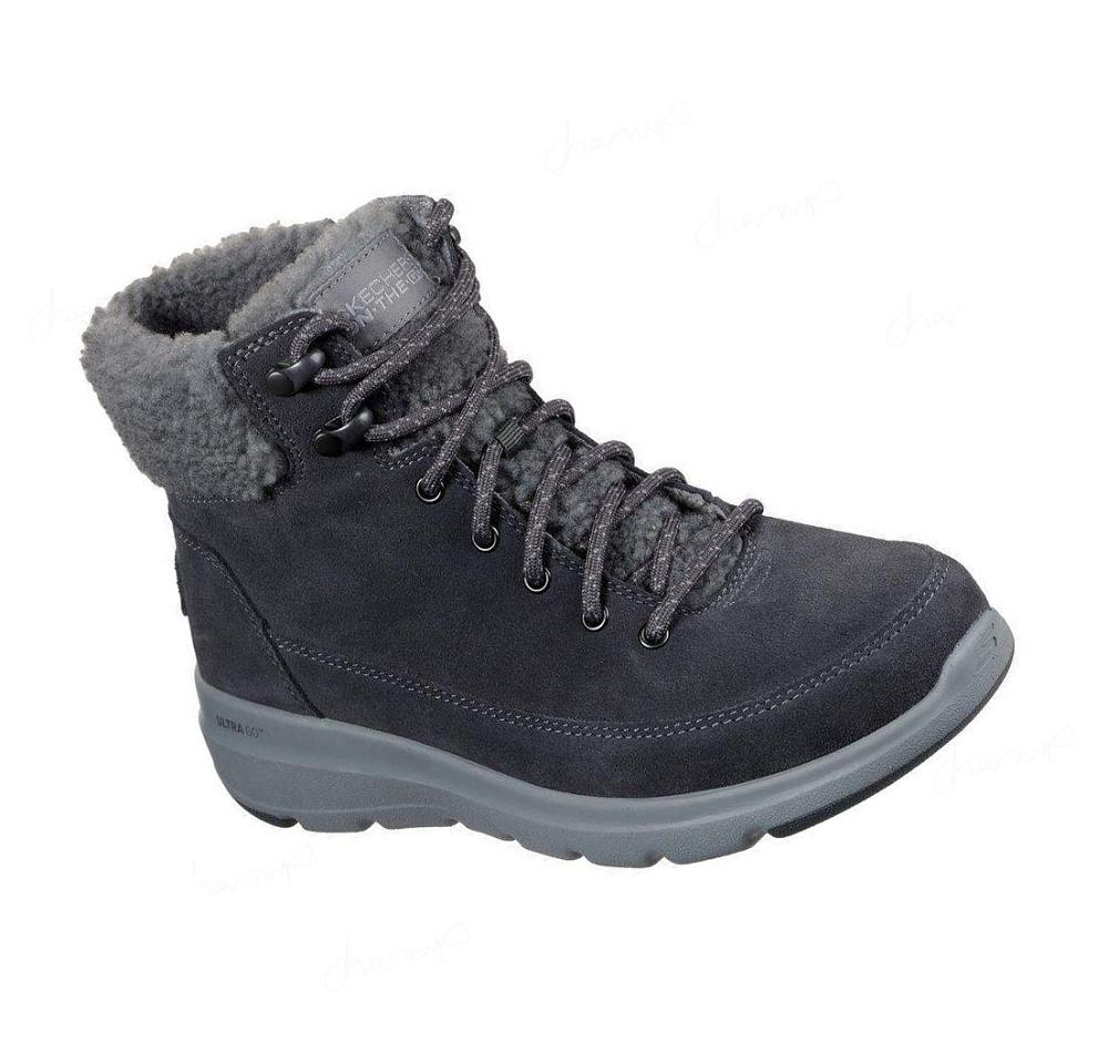 Botas Skechers On-the-GO Glacial Ultra - Woodlands Mujer Gris | IT52S_AR