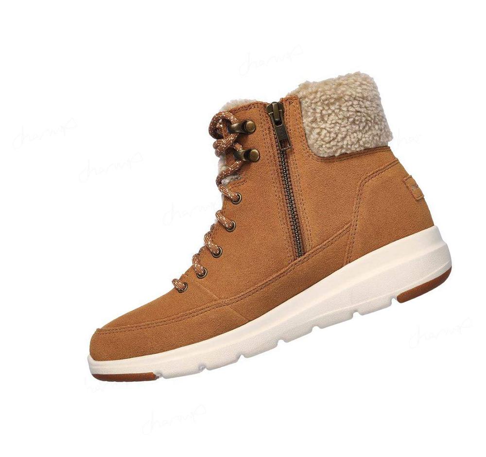 Botas Skechers On-the-GO Glacial Ultra - Woodlands Mujer Marrones | IT66A_AR