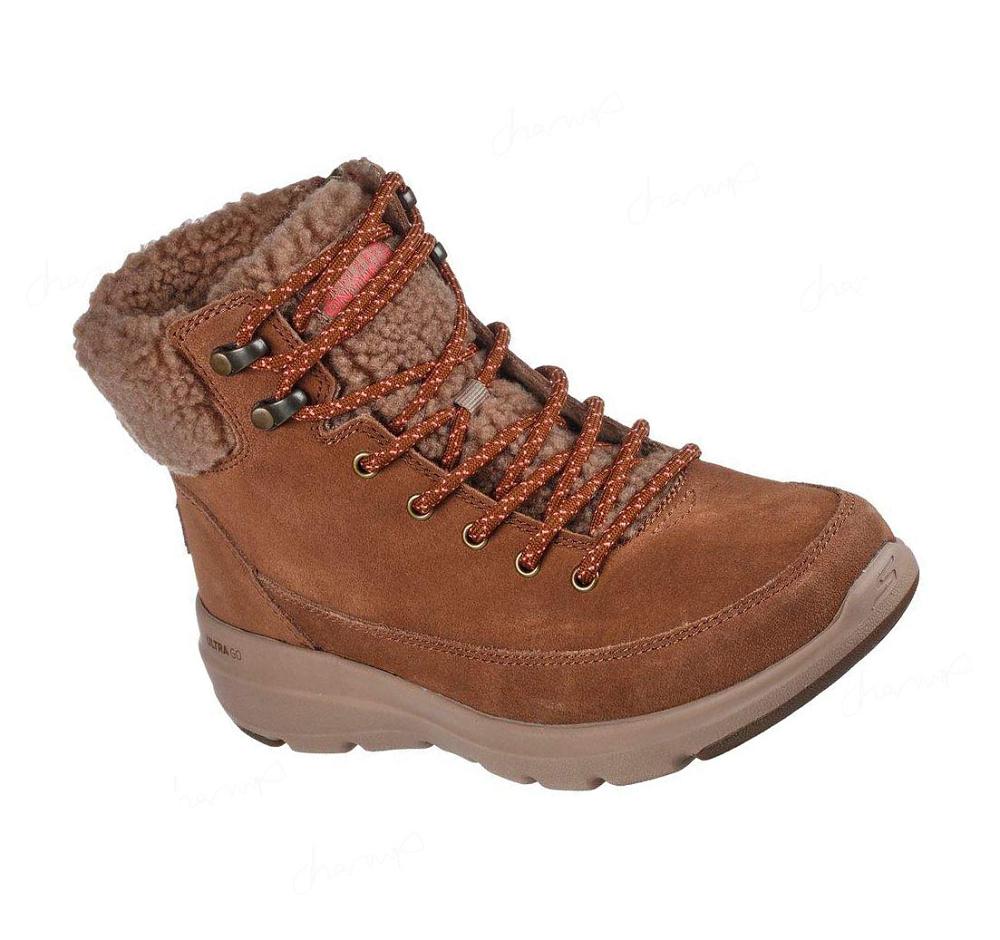 Botas Skechers On-the-GO Glacial Ultra - Woodlands Mujer Marrones | ITA1Q_AR