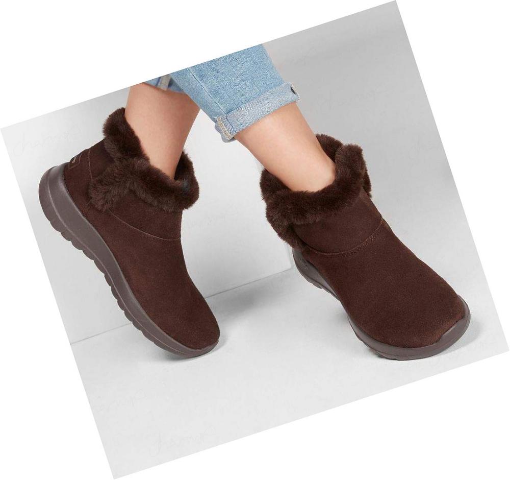 Botas Skechers On the GO Joy - Bundle Up Mujer Chocolate | IT91D_AR