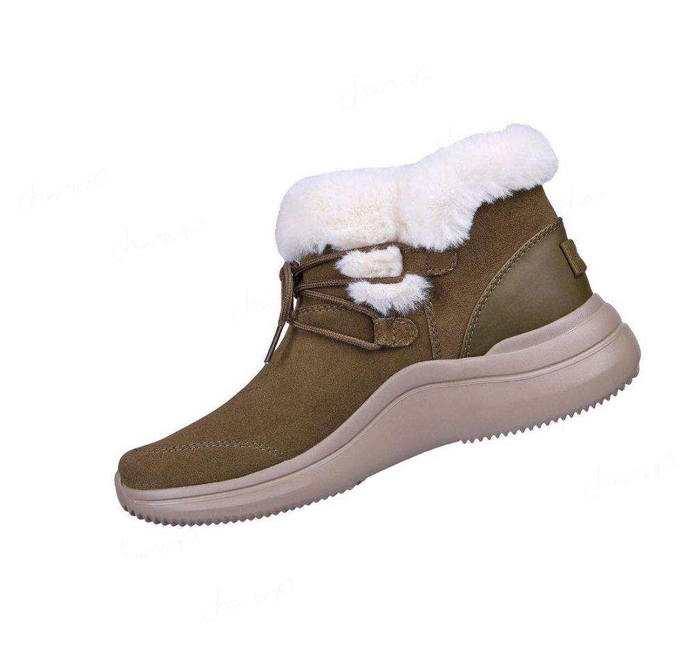 Botas Skechers On-the-GO Midtown - Cozy Vibes Mujer Verde Oliva | I8TT0_AR