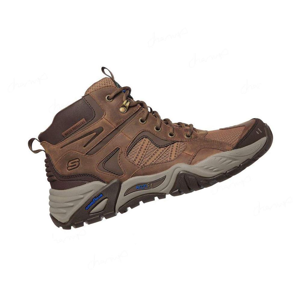 Botas Skechers Relaxed Fit: Arch Fit Recon - Percival Hombre Marrones | 3318C_AR