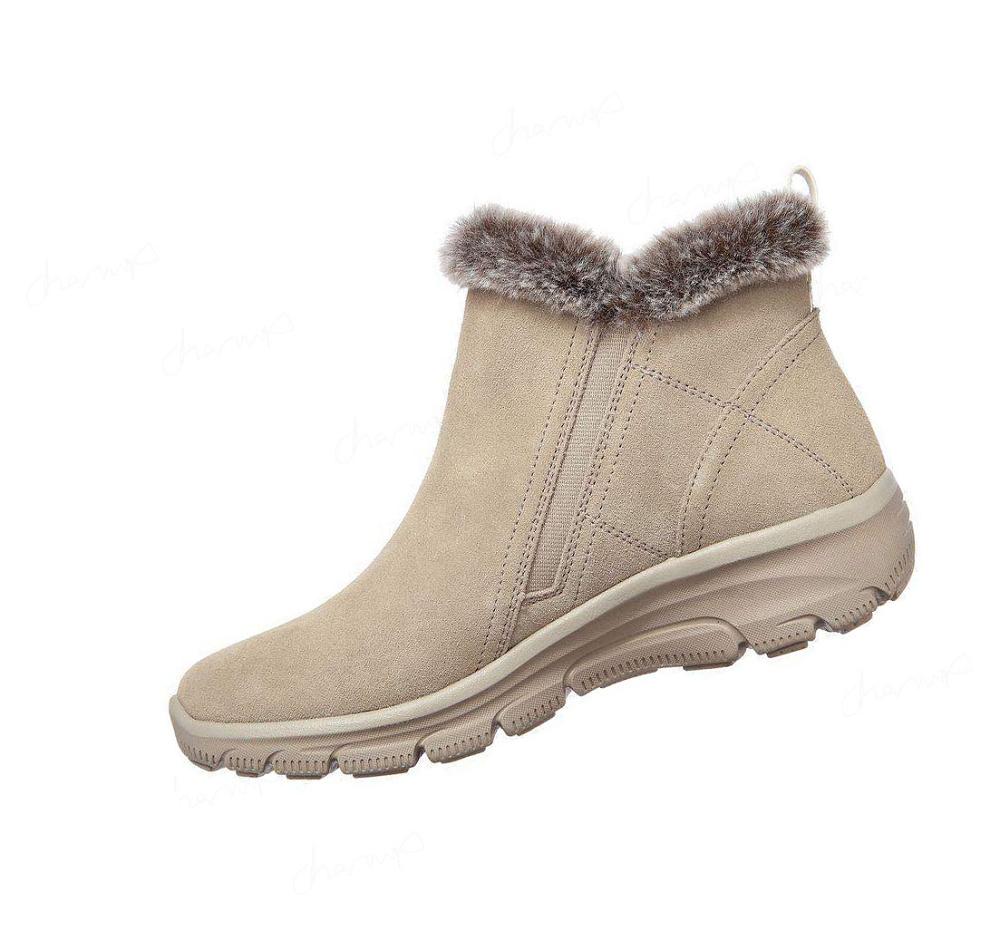 Botas Skechers Relaxed Fit: Easy Going - High Zip Mujer Marrones Claro | I502R_AR