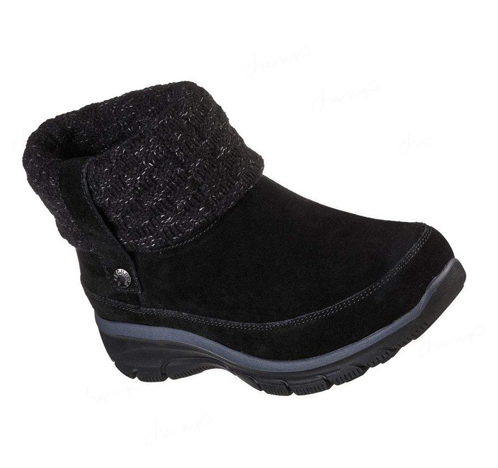 Botas Skechers Relaxed Fit: Easy Going - Upgraded Heights Mujer Negras | I6TT8_AR