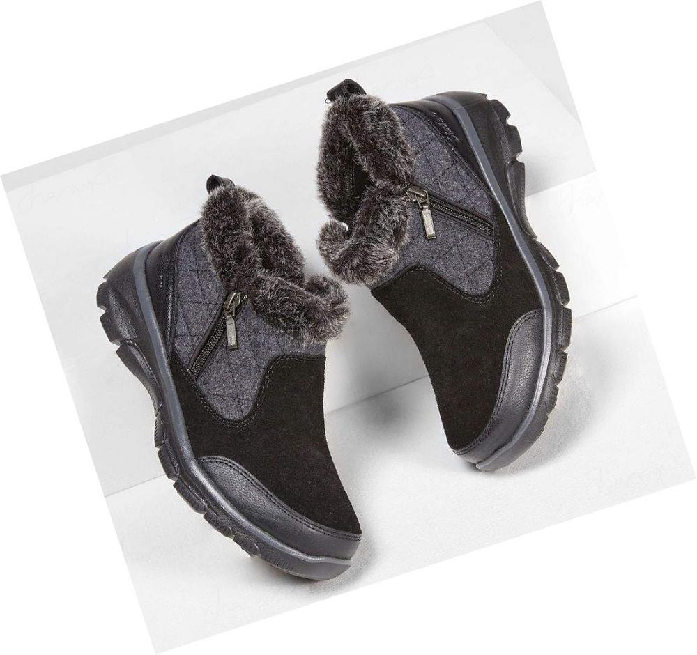 Botas Skechers Relaxed Fit: Easy Going - Warm Vibez Mujer Negras | IA66S_AR