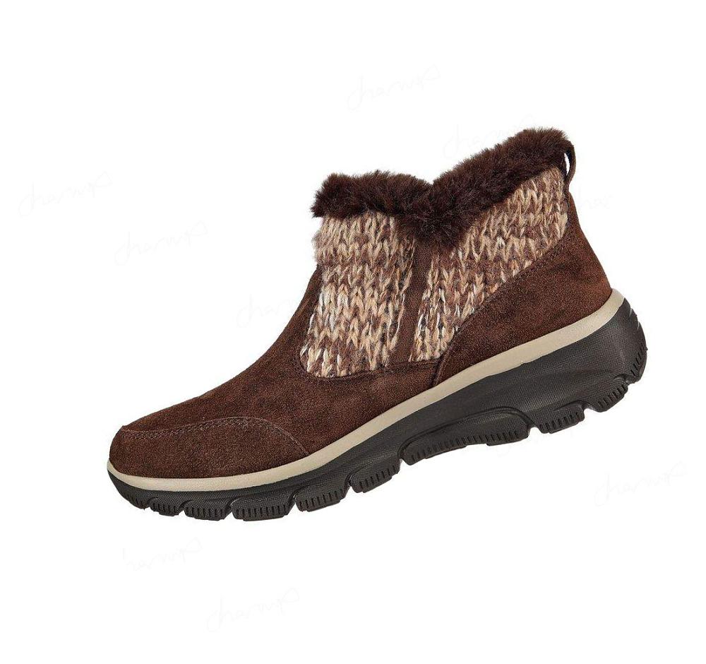 Botas Skechers Relaxed Fit: Easy Going - Warmhearted Mujer Chocolate | IAA13_AR