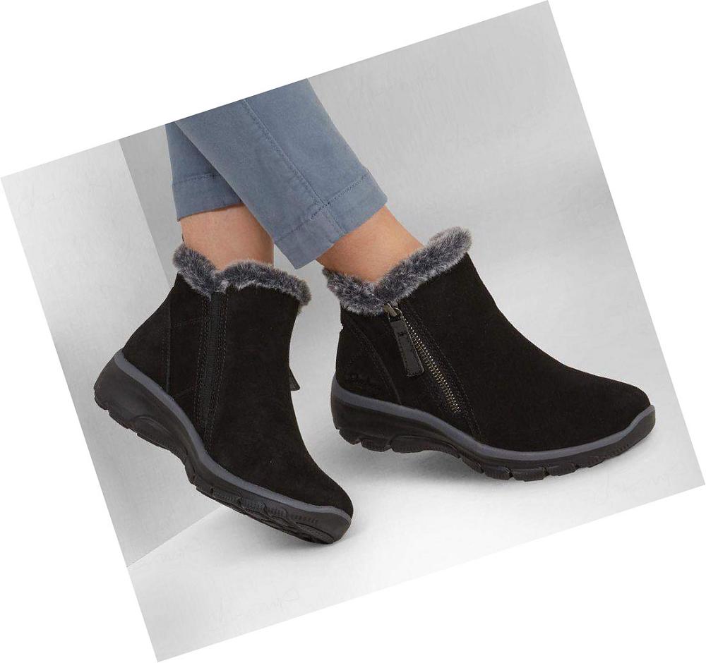 Botas Skechers Relaxed Fit: Easy Going - High Zip Mujer Negras | IATTG_AR