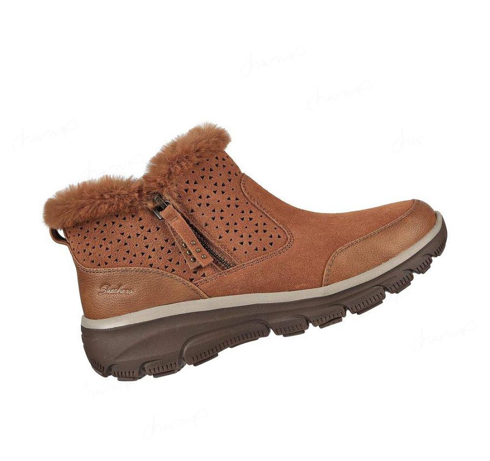 Botas Skechers Relaxed Fit: Easy Going - Perfect Snuggle Mujer Marrones | T3630_AR