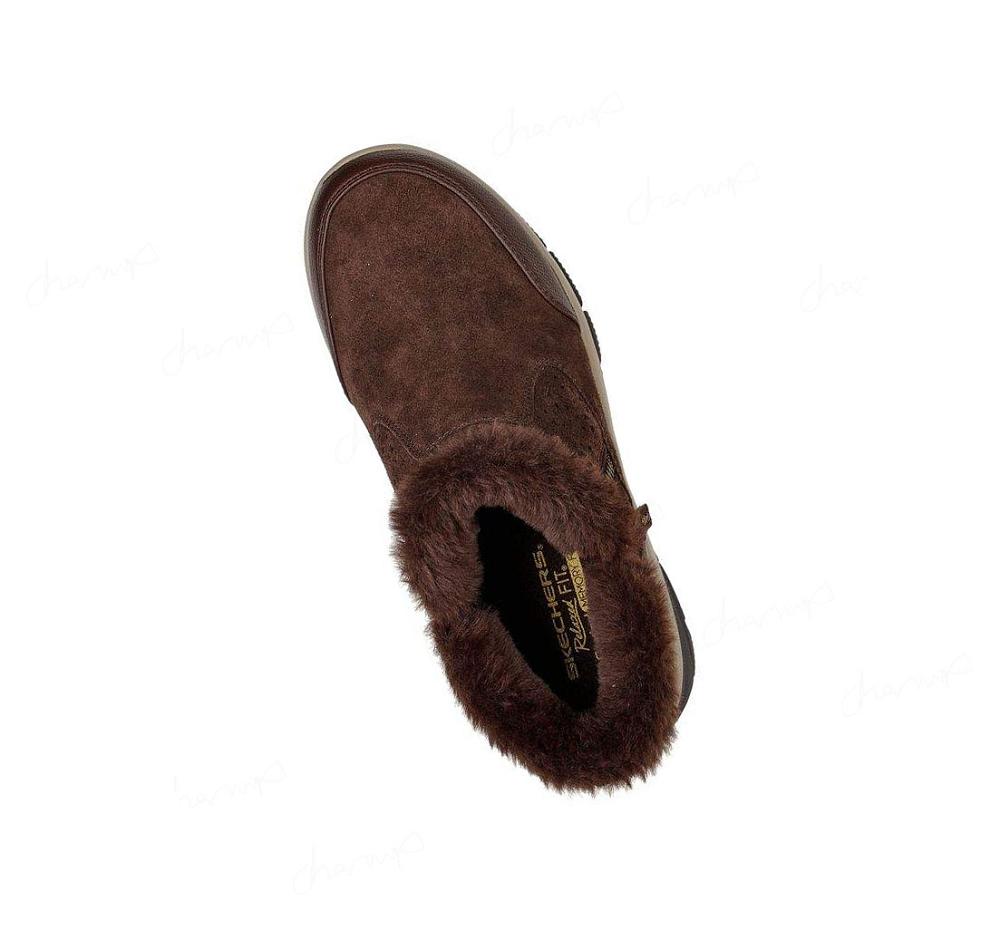 Botas Skechers Relaxed Fit: Easy Going - Perfect Snuggle Mujer Chocolate | T388W_AR