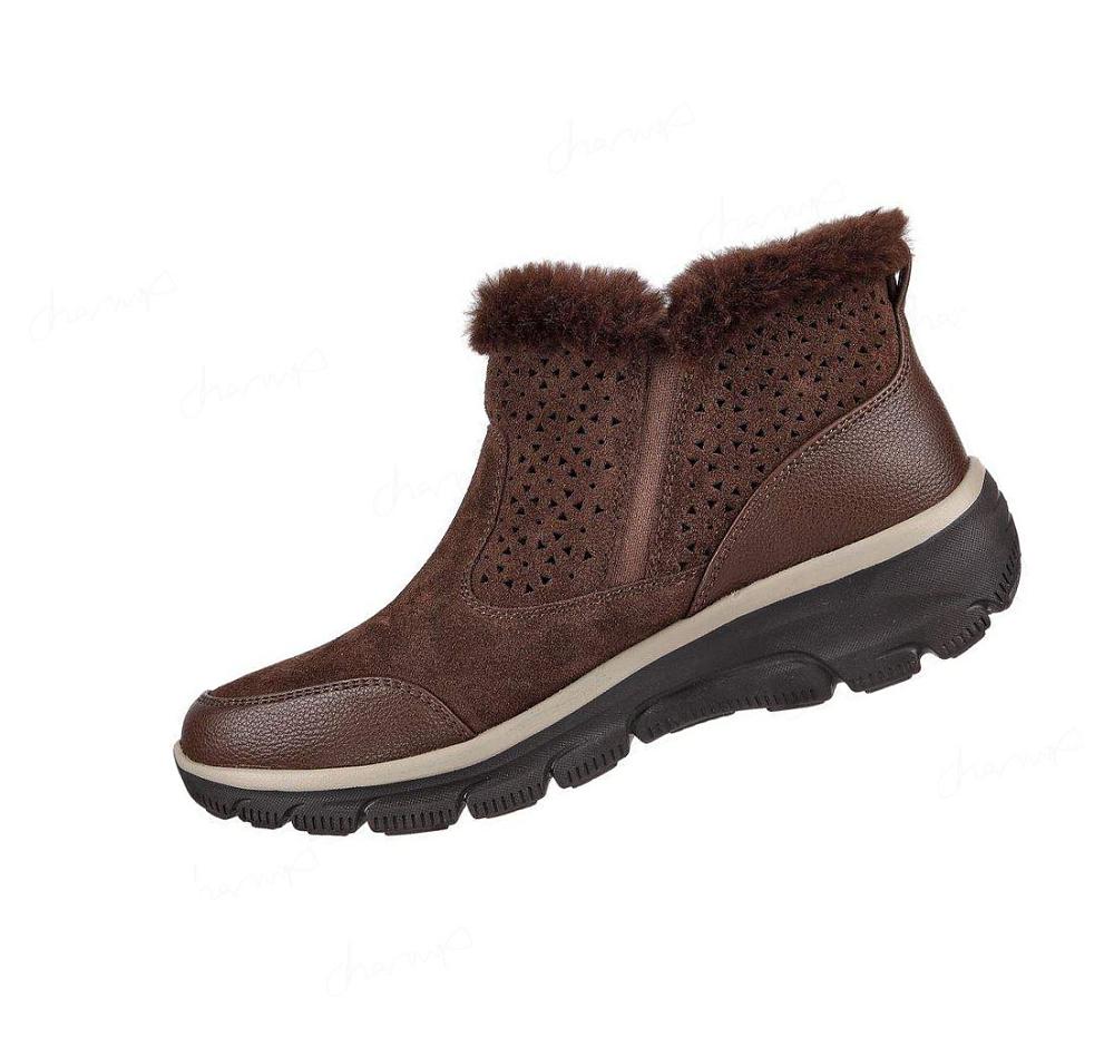 Botas Skechers Relaxed Fit: Easy Going - Perfect Snuggle Mujer Chocolate | T388W_AR